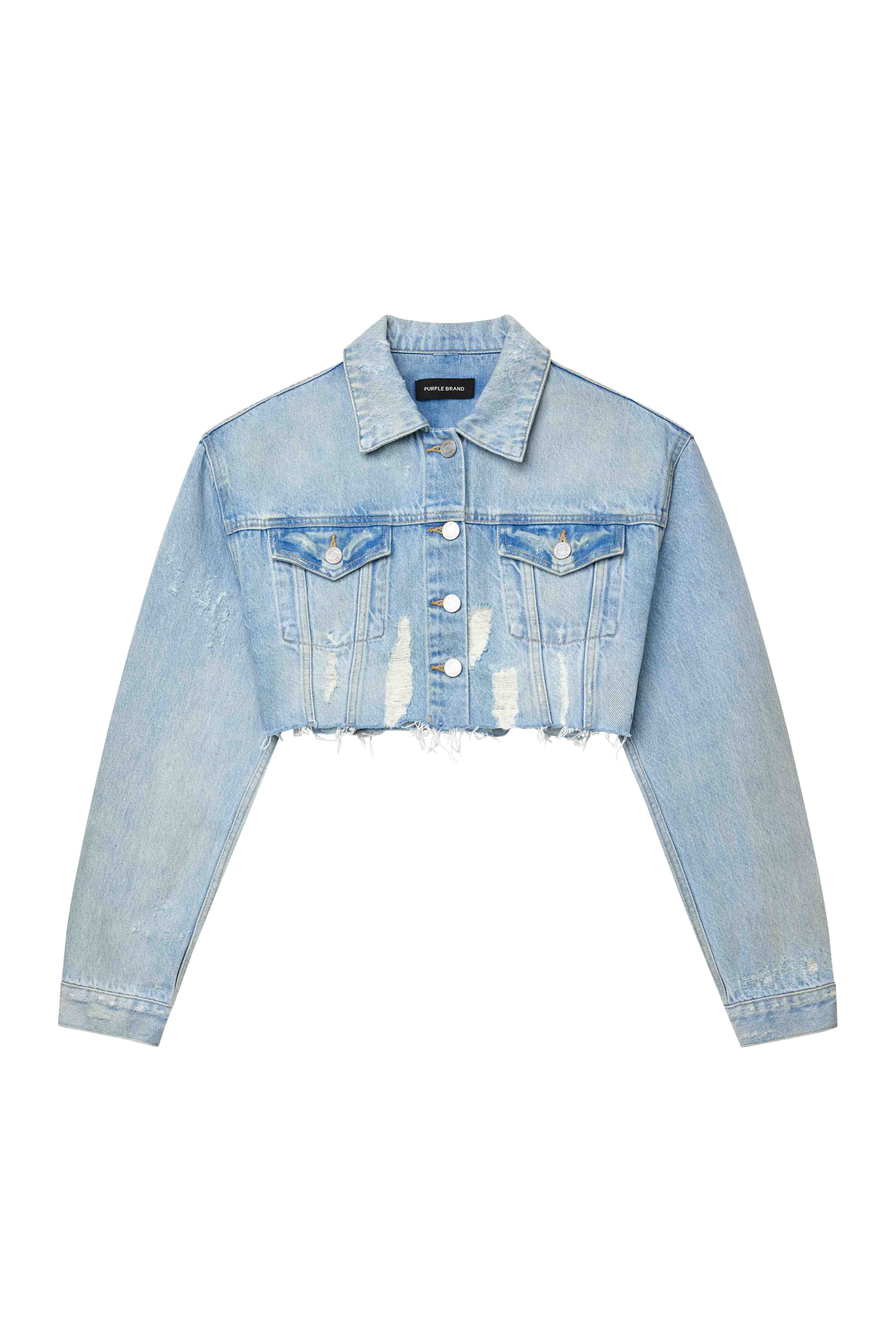 Cropped Denim Jacket - Image 5