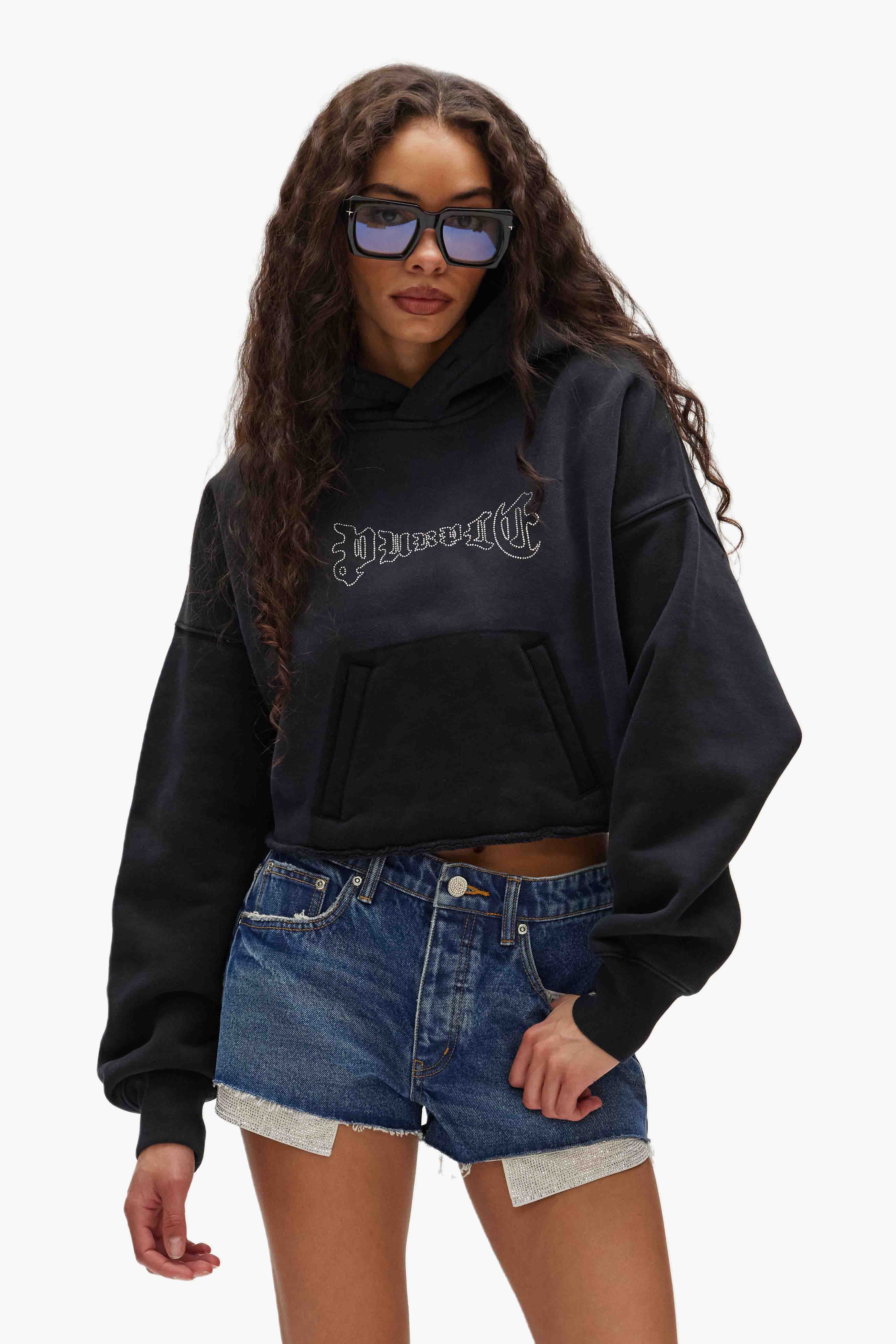 Crystal Cropped Hoodie - Image 4