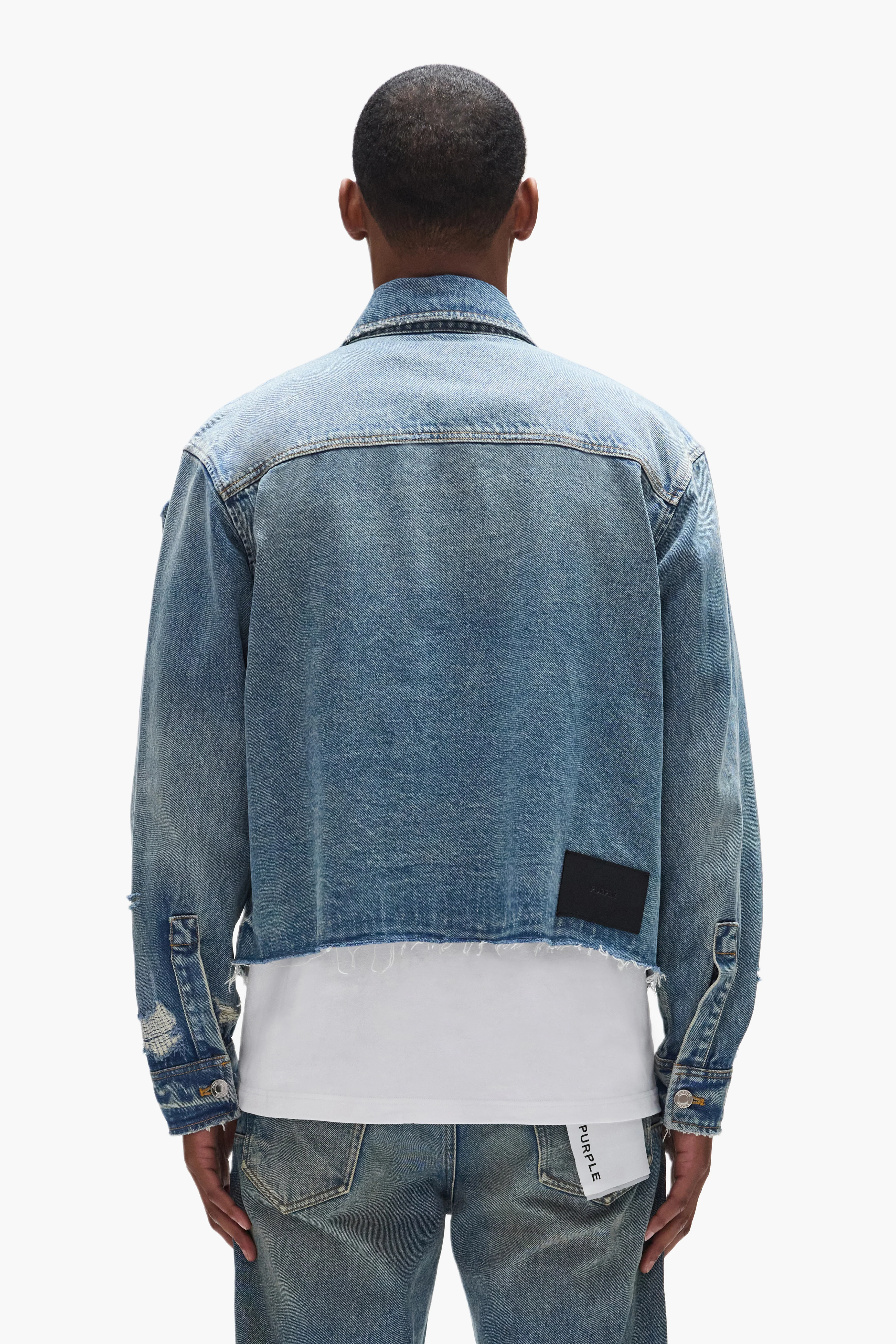 Distressed Cropped Shirt - Image 4