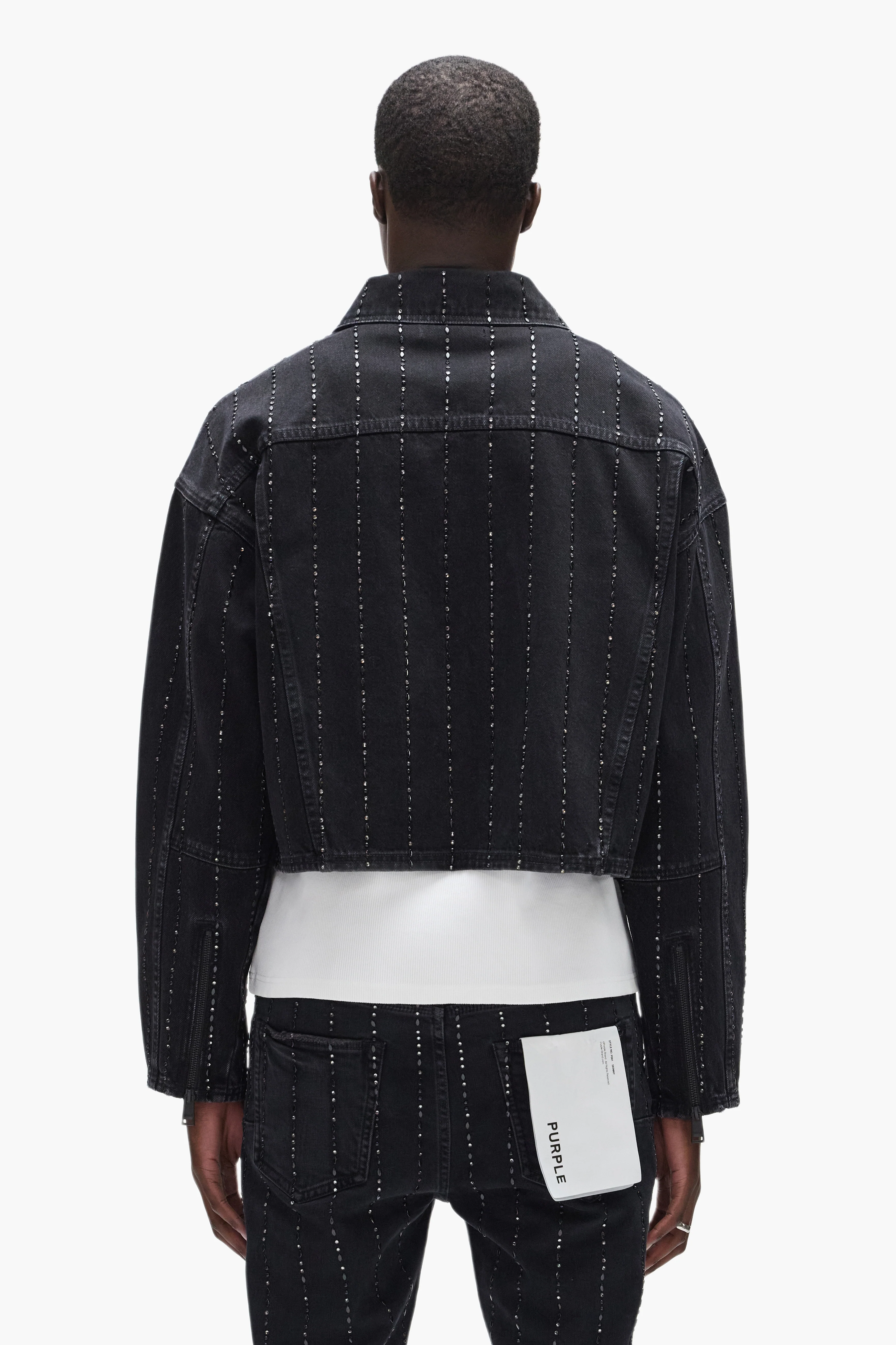 Embellished Stripes Jacket - Image 3