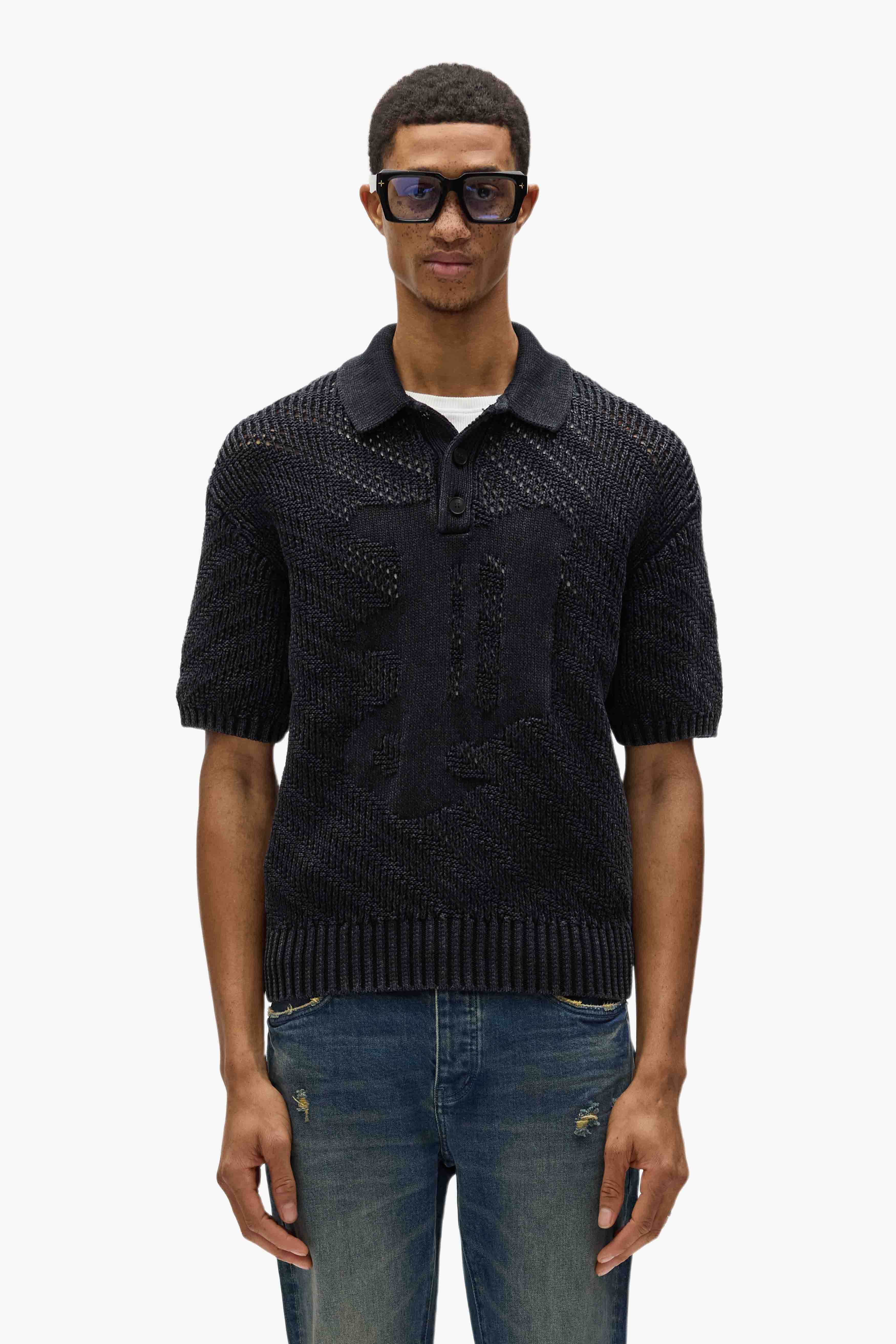 Gothic P Knit Polo