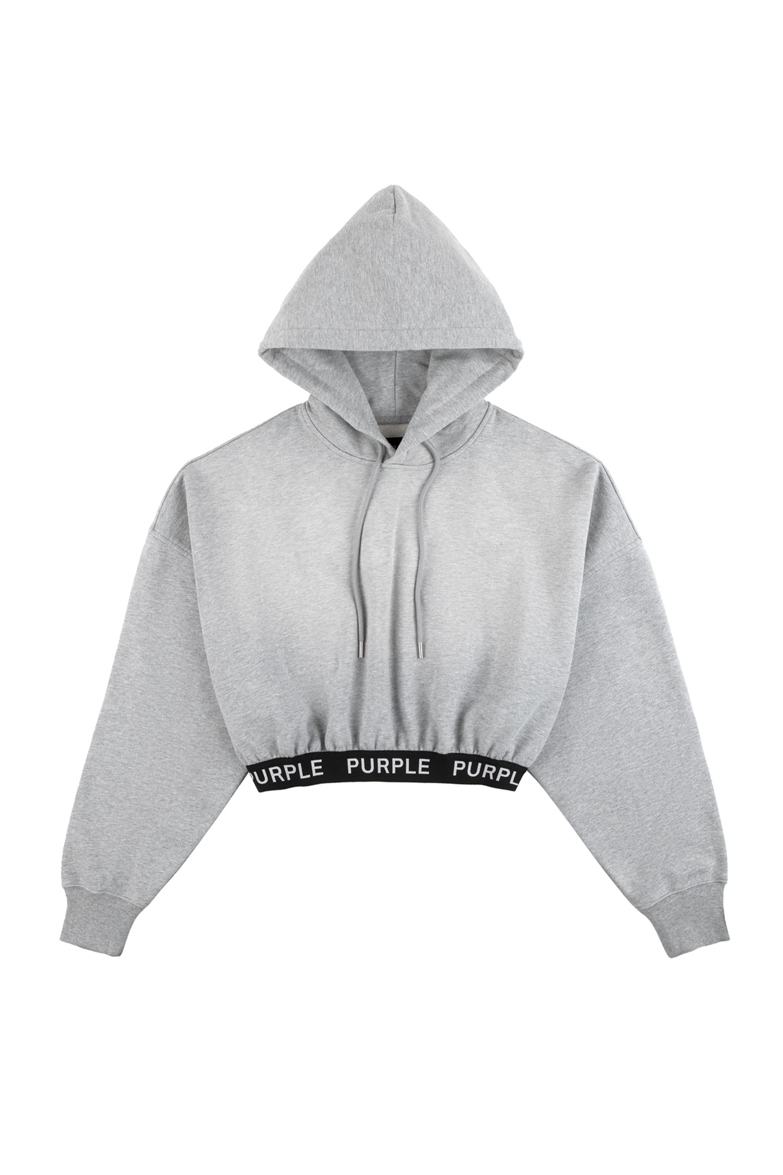 Heather Cropped Hoodie - Image 3