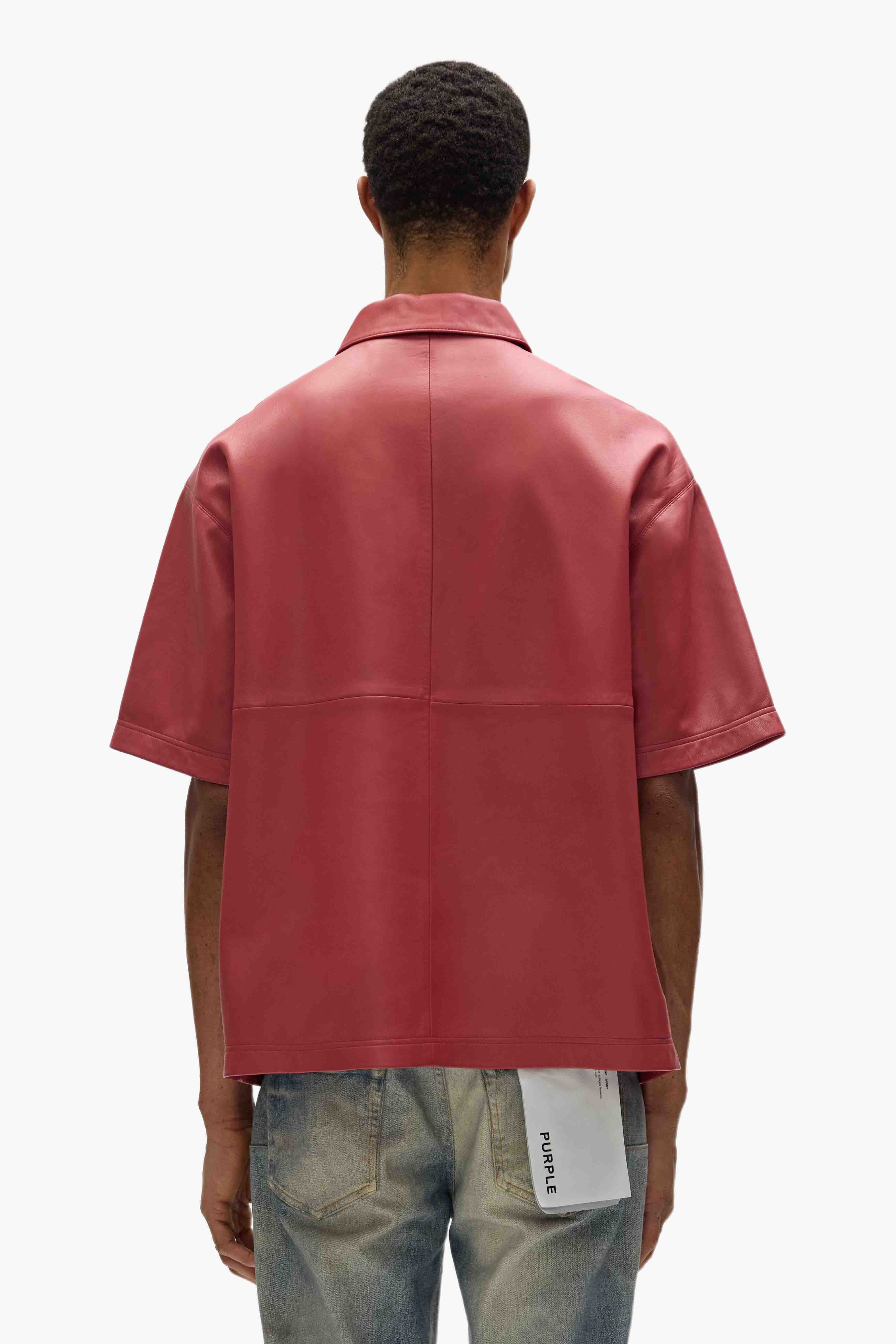 Leather Polo Shirt - Image 3