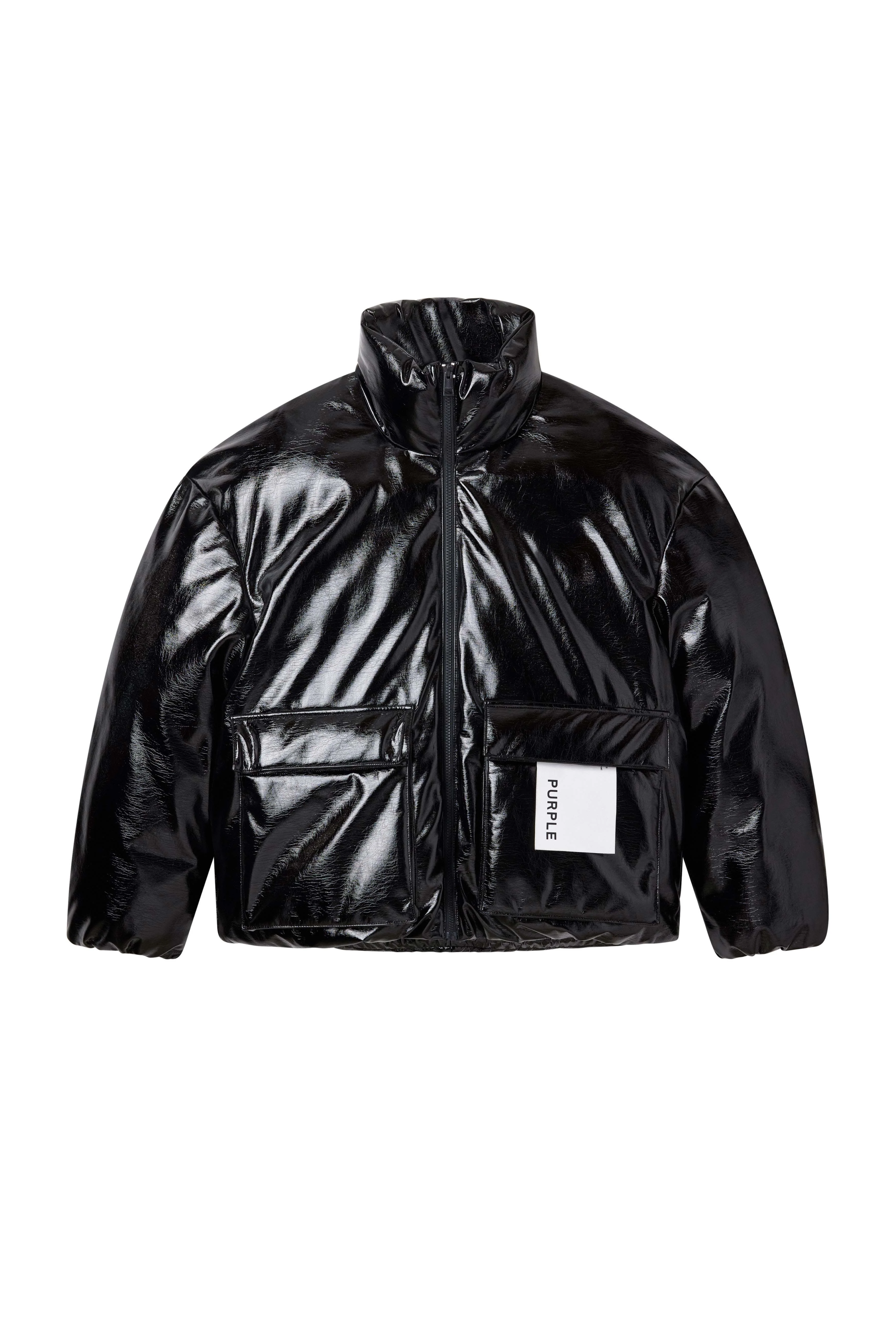 Leather Puffer Jacket - Image 5
