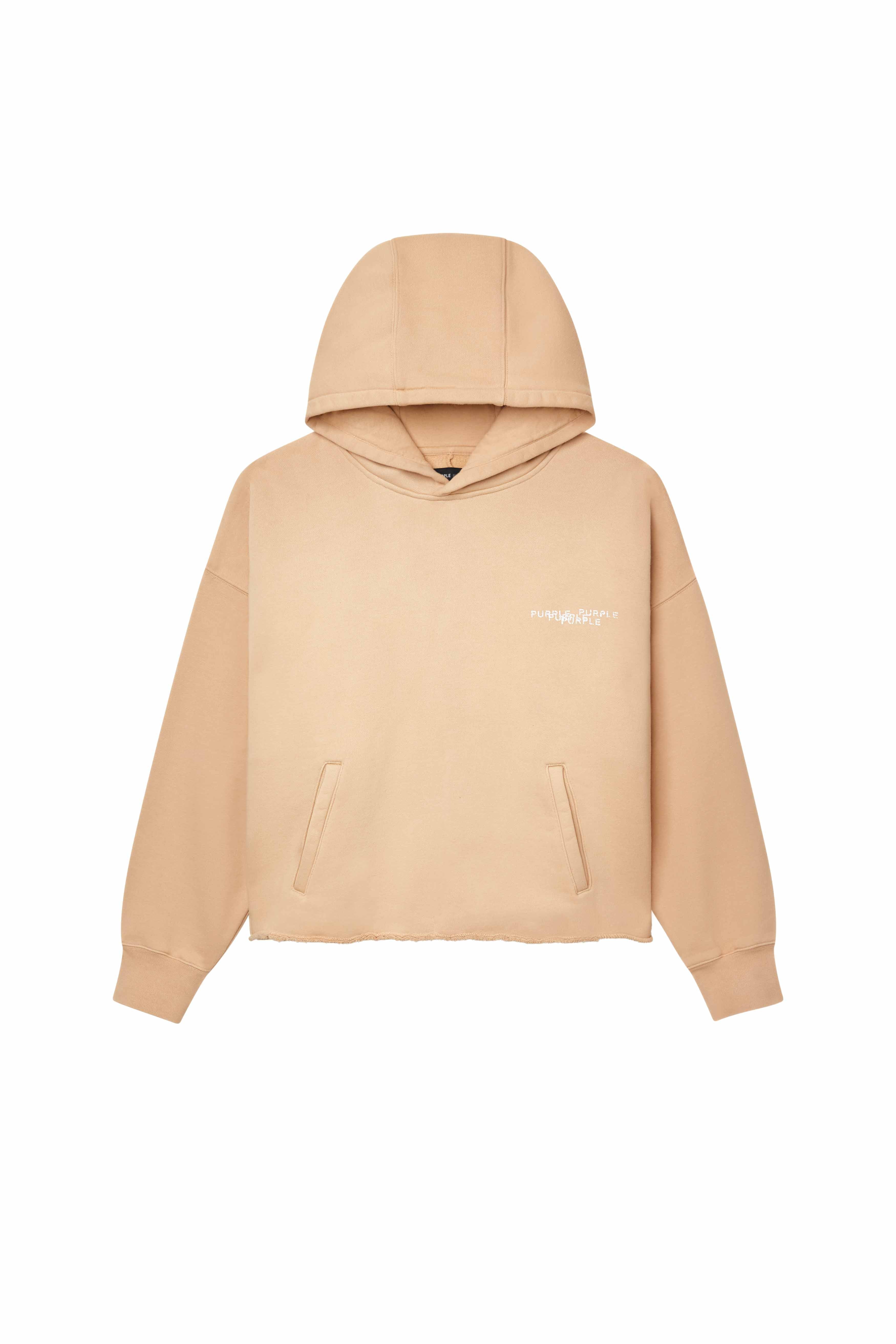 Newsprint Cropped Hoodie - Image 4