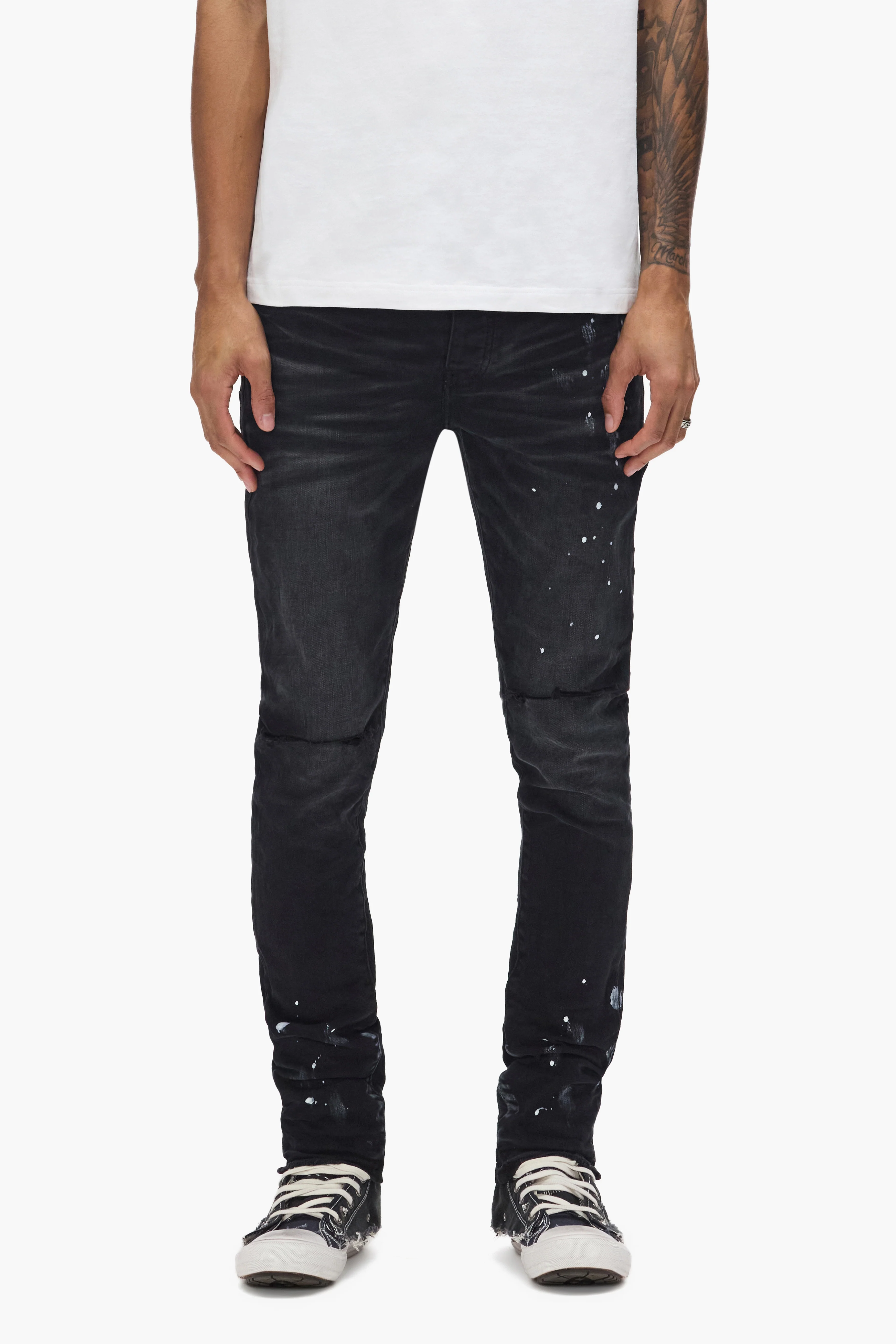 P001 Black Resin Knee Slit