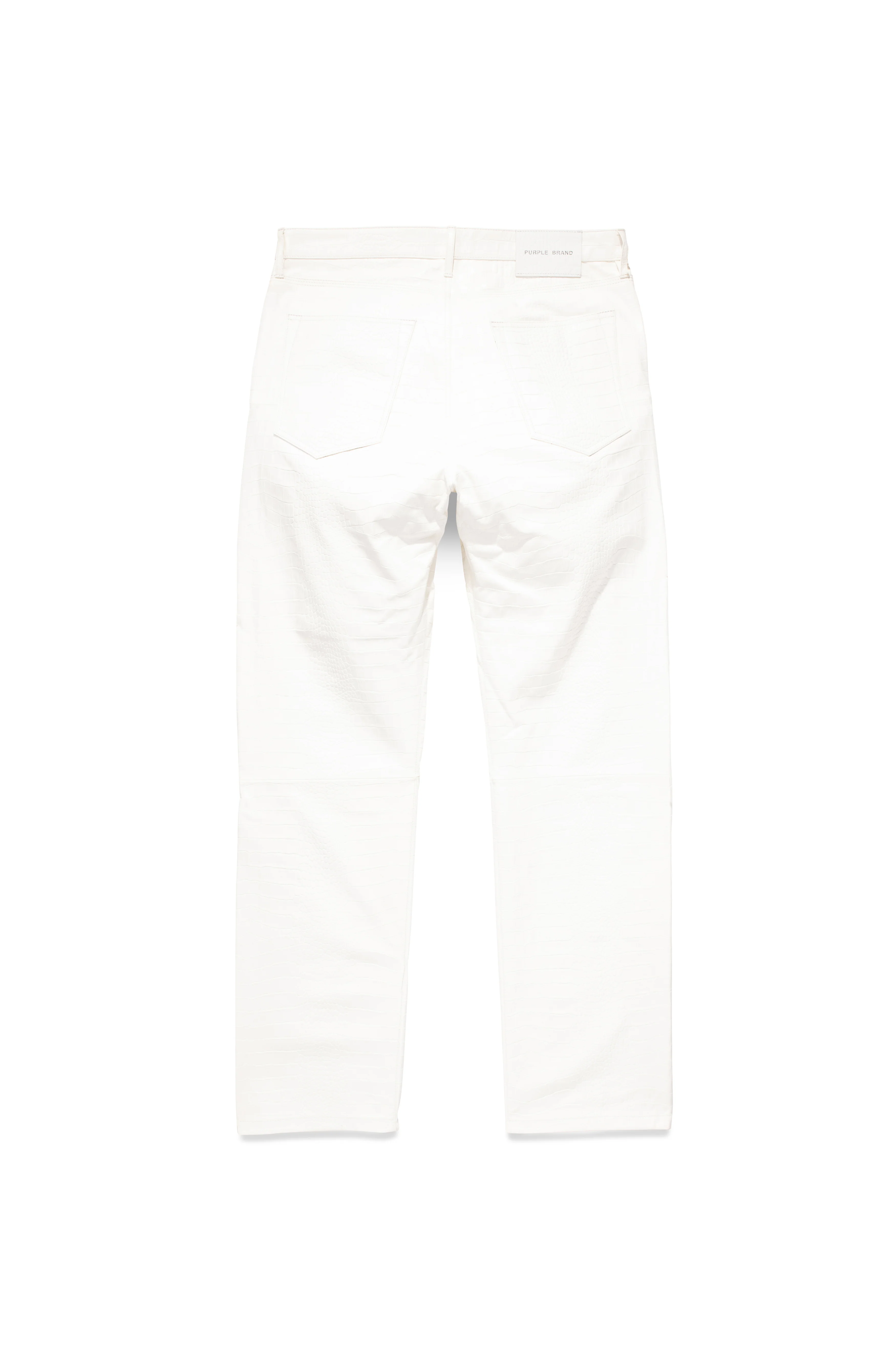 P011 MID RISE STRAIGHT LEG PANT - Leather Brilliant White - Image 4