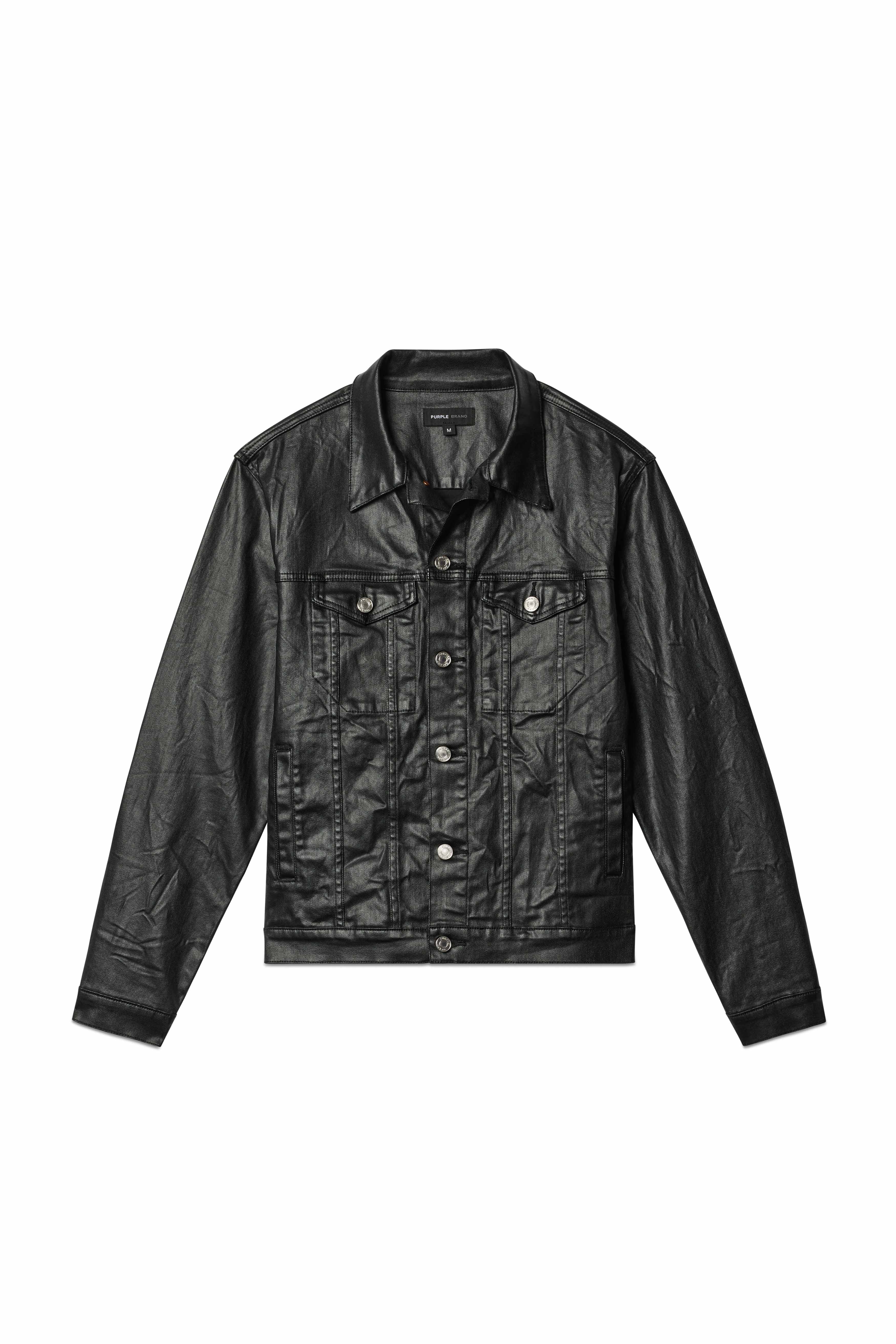 P024 Creased Film Trucker Jacket - Image 3