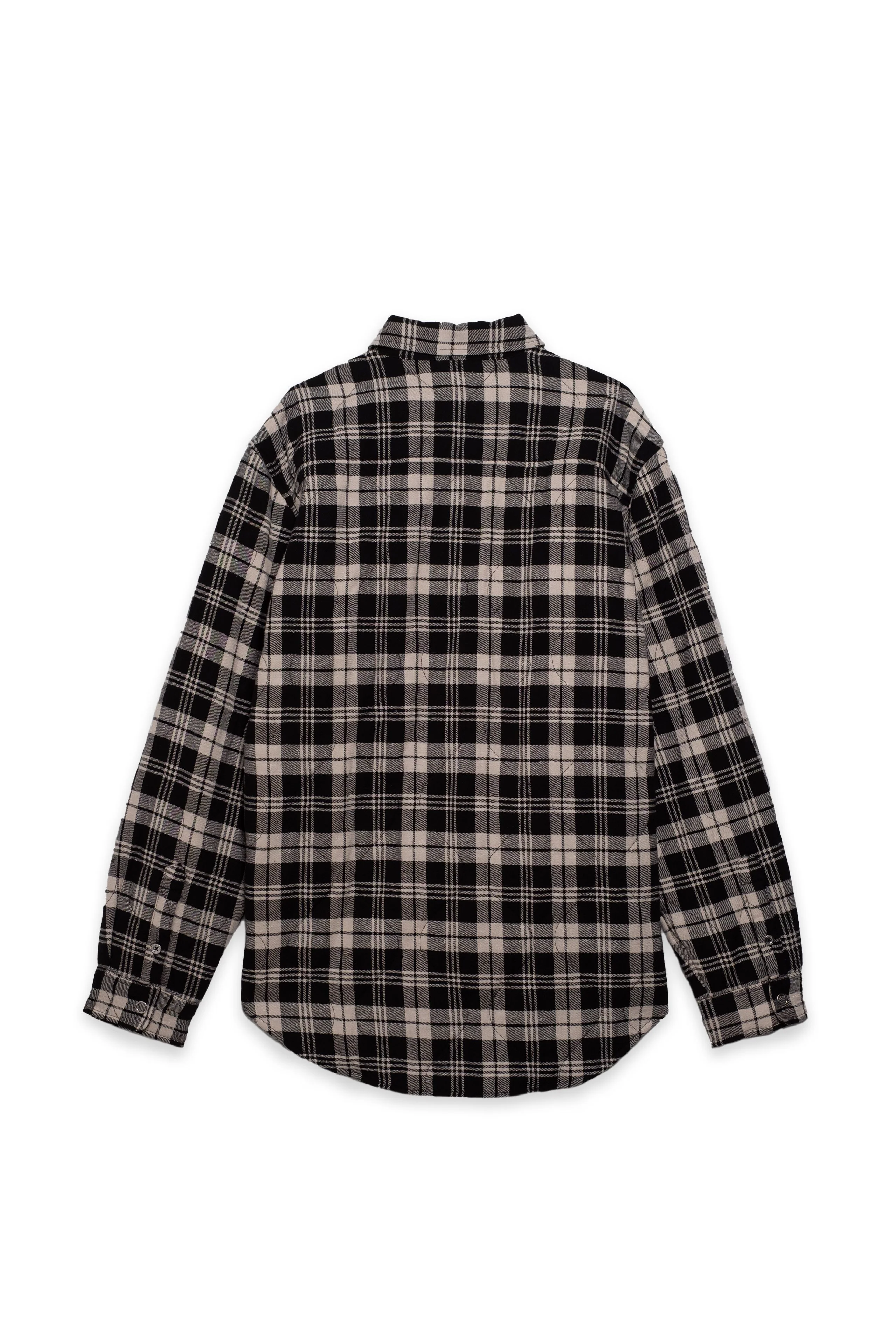 P313 QUILTED JACKET - Black/Off White - Image 5