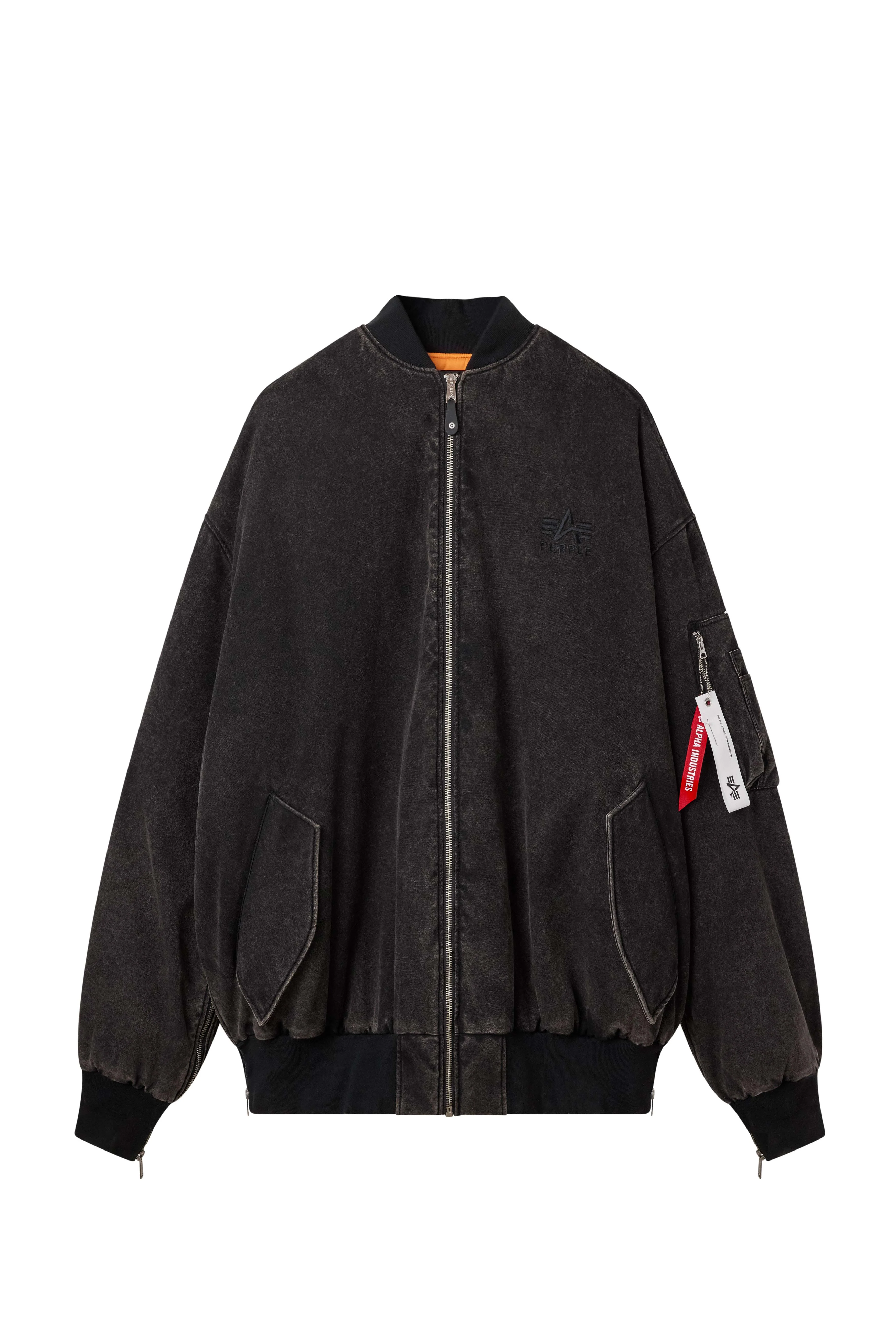 Purple X Alpha Industries Giant Bomber - Image 5