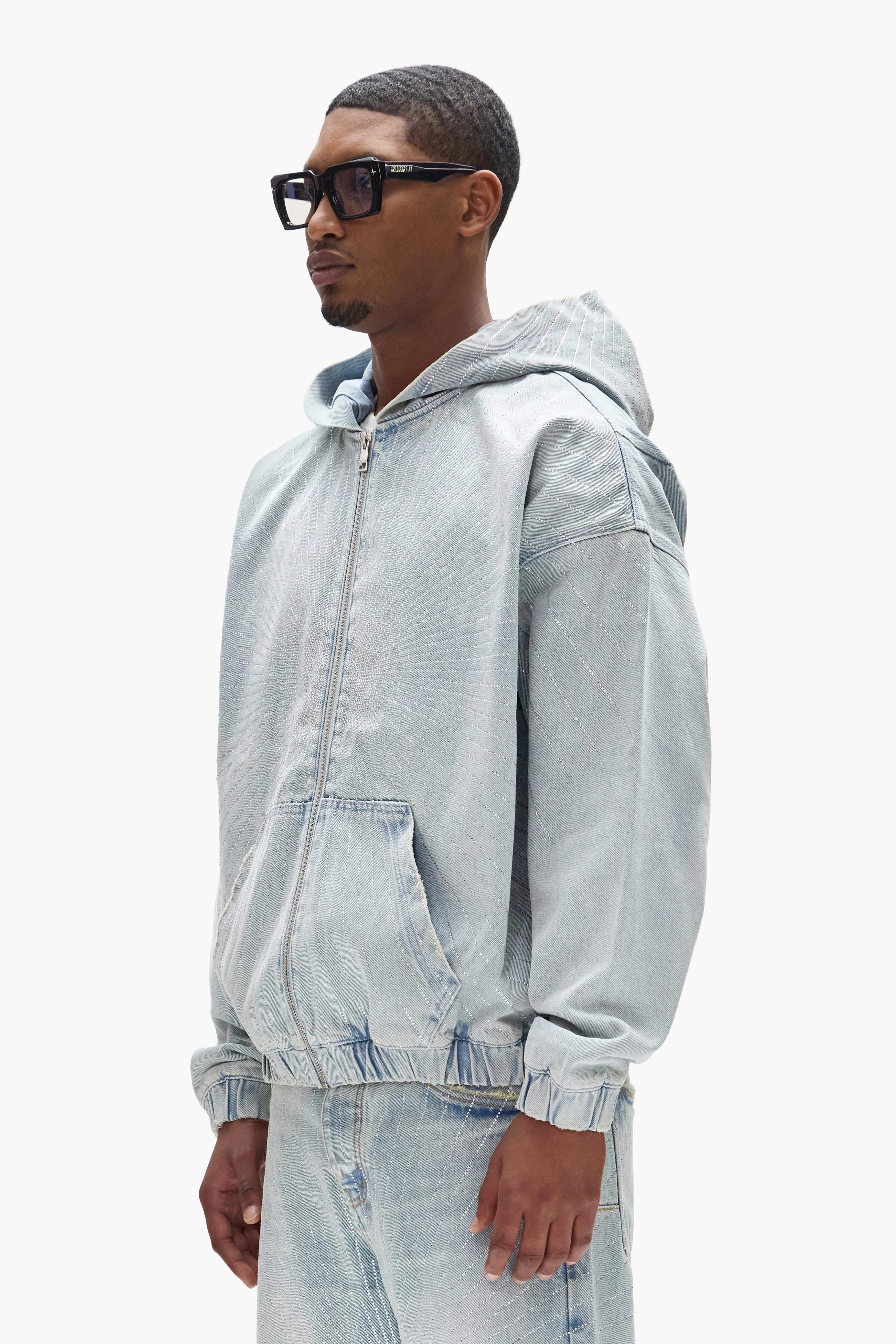 Radial Hotfix Zip Up Hoodie - Image 3