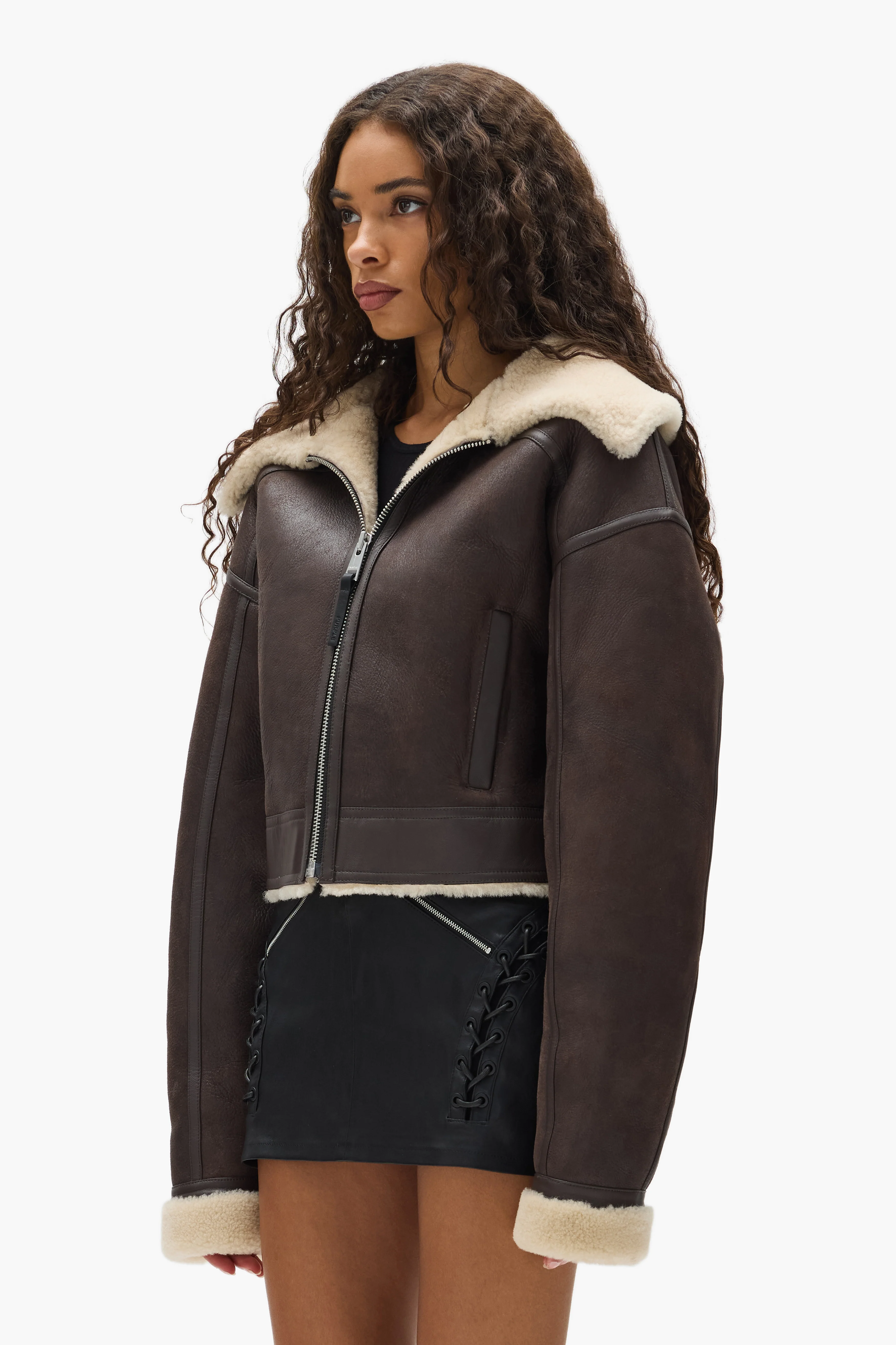 Sherpa Leather Jacket - Image 3